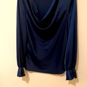Silk blue blouse